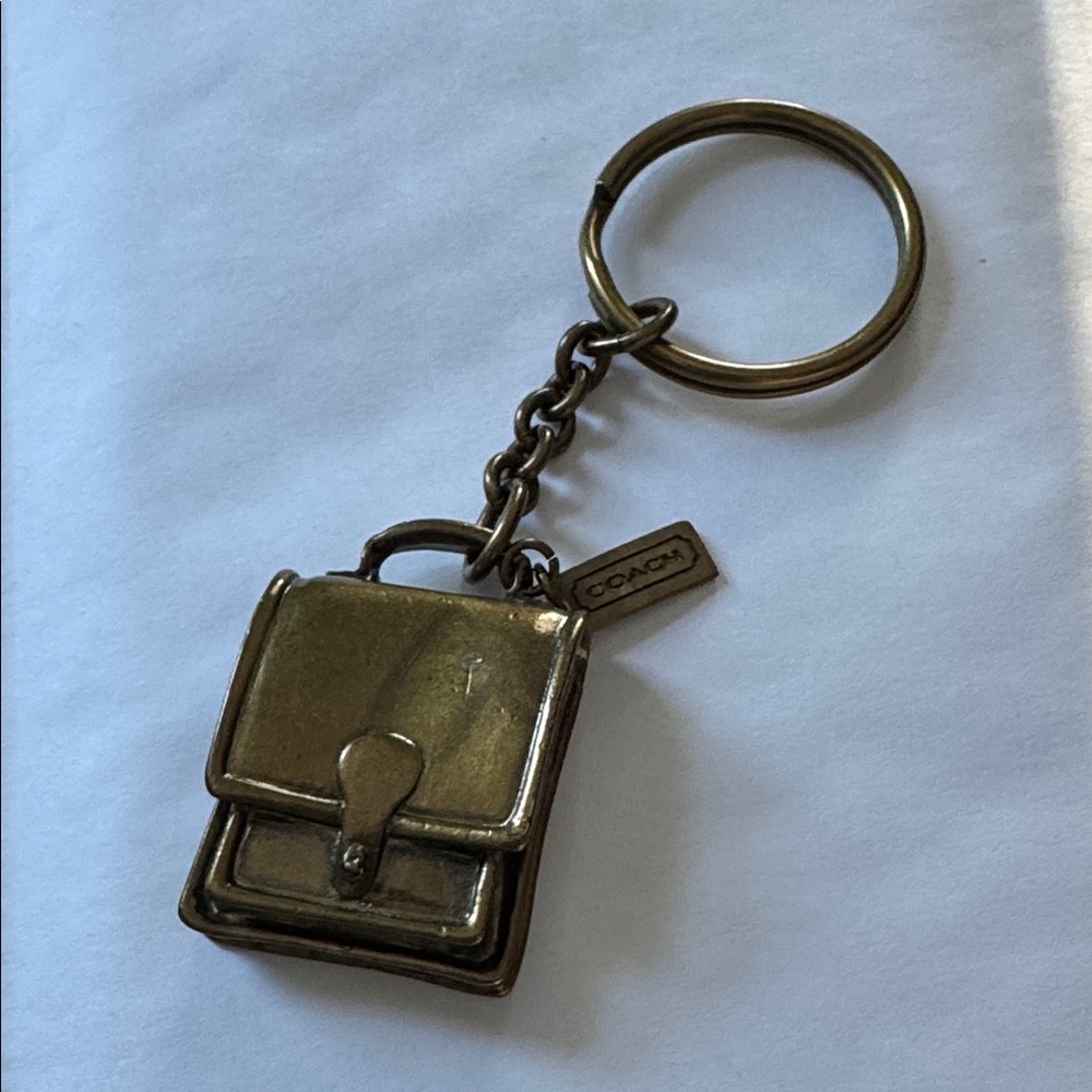 Coach Vintage Gold Miniature Bag Keychain - Picture 5 of 5